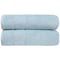 Arkwright Home Aston & Arden Turkish Solid Bath Towel 30x60 Sterling Blue (2pk) BT-TS-3060-18-SBL - alternate 1